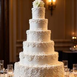 Beautiful custom wedding cake.